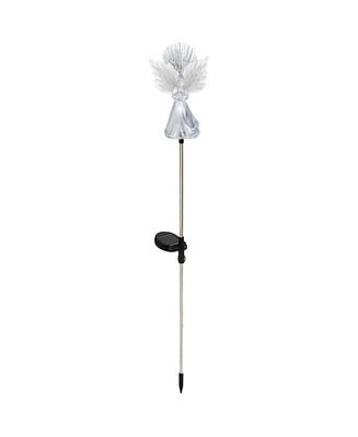 Evergreen 14"H Angel Fiber Optic Garden Stake