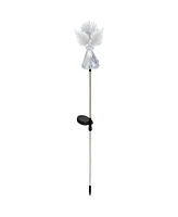 Evergreen 14"H Angel Fiber Optic Garden Stake
