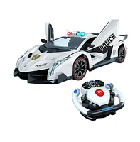 Rc Police Car with 4D Motion Gravity and Steering Wheel Control