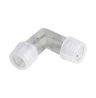 DELight 10pcs L Shape Pin Connectors Accessories with Pin 7x14mm Rgb Neon Rope Lightht