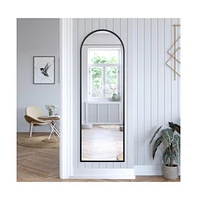 Arched Wall Mirror, Metal Framed Mirror For Hallways, Entryways, Dining And Living Rooms