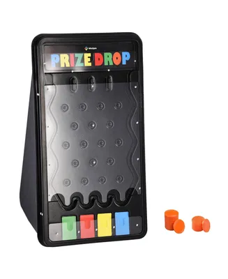 Win Spin 25" Prize Drop Board Disk Drop Game w/20 Pucks Home Tradeshow - Black