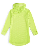 Id Ideology Big Girls Mesh Long-Sleeve Hooded Cover-Up, Created for Macy's