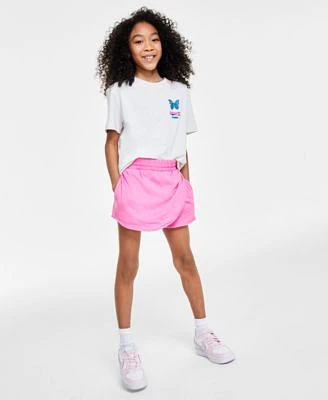 Nike Girls Sportswear T Shirt Breezy Mid Rise Skort Court Borough Low 2 Adjustable Strap Closure Casual Sneakers From Finish Line