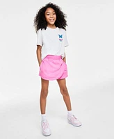 Nike Girls Sportswear T Shirt Breezy Mid Rise Skort Court Borough Low 2 Adjustable Strap Closure Casual Sneakers From Finish Line