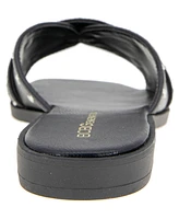 BCBGeneration Women's Lucca Studded Slide Flat Sandals
