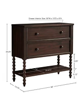 Madison Park Signature Beckett 36" 2 Draer Accent Solid Wood Framed Chest