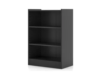 Slickblue 3-Tier Bookcase Open Display Rack Cabinet with Adjustable Shelves