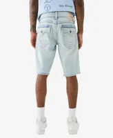 True Religion Men's Ricky Flap Fray Hem Shorts- 12" Inseam