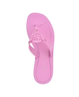 Guess Women's Tyana Eva Flex Bottom Logo Thong Sandals