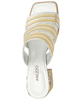 Arezzo Women's Heidi Mid Block Sandals