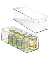 mDesign Plastic Stackable Kitchen Organizer Storage Bin