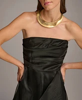 Donna Karan Women's Sleeveless Cascade Gown