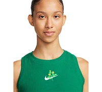 Nike Women's Sportswear Essential Cropped Ribbed Tank Top