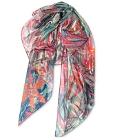 I.n.c. International Concepts Women's Jungle-Print Oversized Square Scarf, Created for Macy's