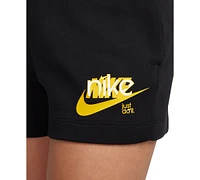 Nike Women's Sportswear Club French Terry Graphic Fleece Shorts
