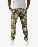 True Religion Men's Non Denim Camo Big T Cargo Joggers