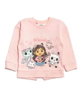 Dreamworks Gabby's Dollhouse Toddler Girls Gabbys Pullover Fleece Sweatshirt and Leggings Outfit Set Toddler|Child