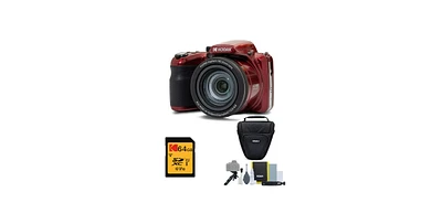 Kodak Pixpro AZ425 Astro Zoom 20MP Camera with 42x Zoom (Red) with Accessory kit