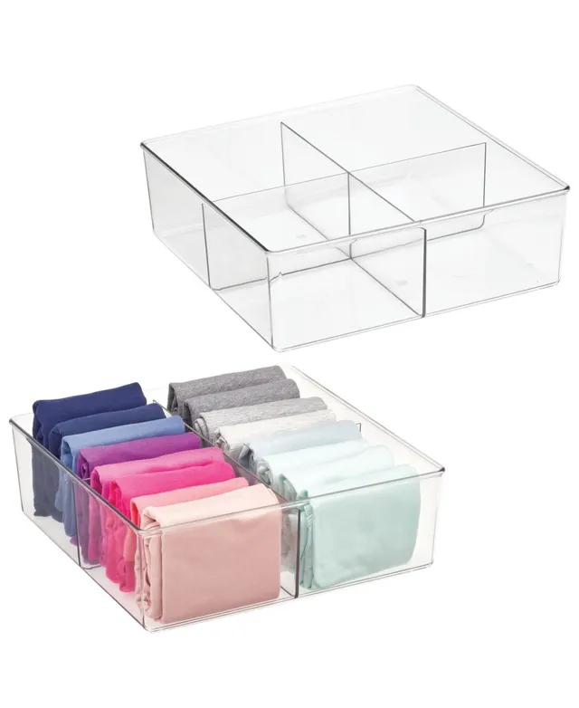 mDesign Plastic Arts and Crafts Organizer Storage Bin Container