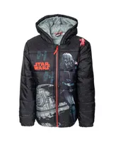 Star Wars Tie Fighter Darth Vader Zip Up Puffer Jacket Toddler| Child Boys