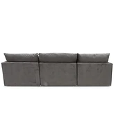 Marsten 126" 3-Pc. Fabric Sectional, Created for Macy's