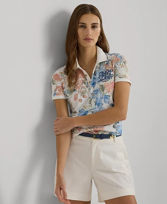 Lauren Ralph Women's Floral Polo Shirt, Regular & Petite