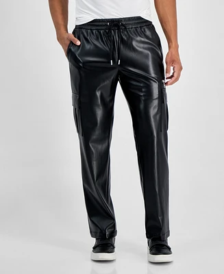 I.n.c. International Concepts Men's Jax Pleather Pants, Created for Macy's