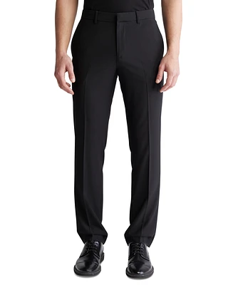 Calvin Klein Men's Tropical Wool-Blend Slim-Fit Pants