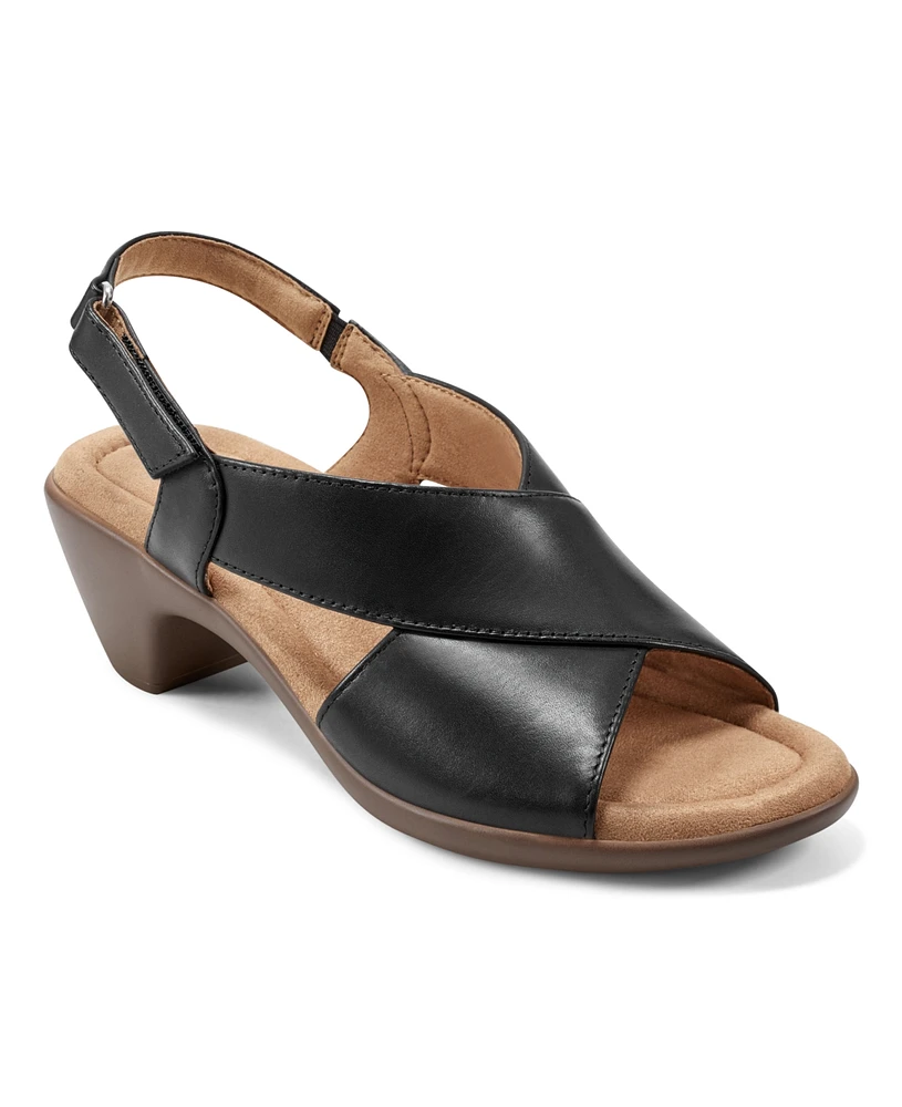 Easy Spirit Women's Chantal Crisscross Low Heel Sandals