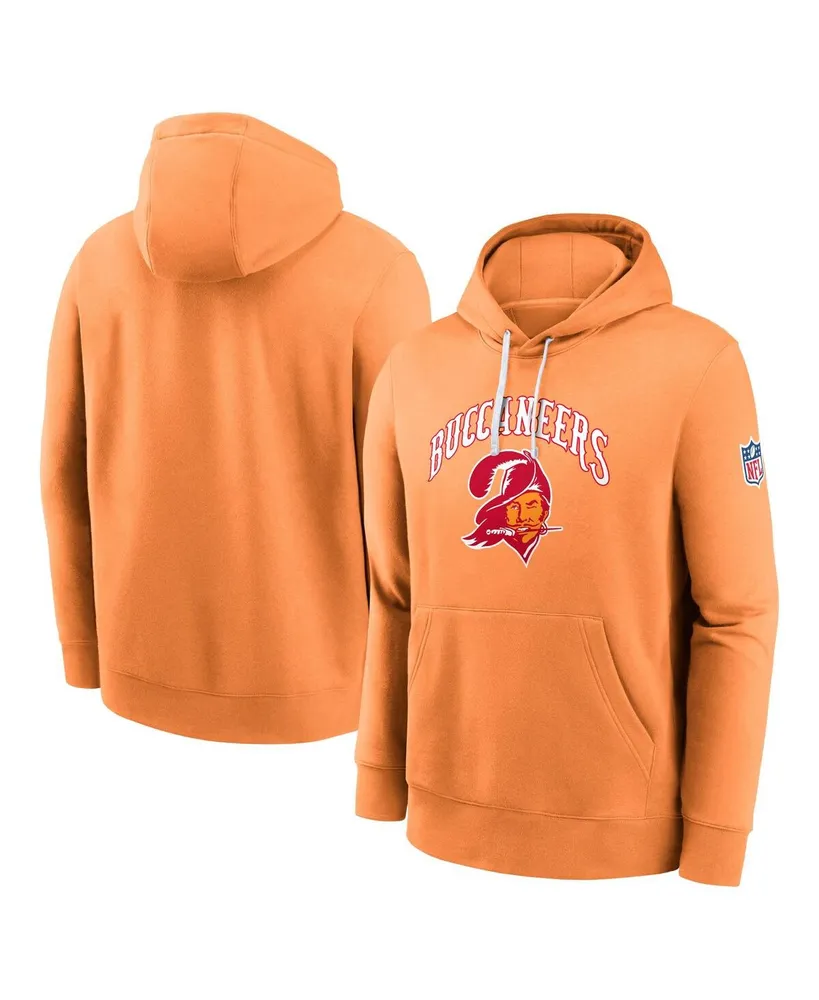 Men's Nike Orange Tampa Bay Buccaneers Throwback Club Pullover Hoodie