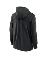 Men's Nike Black New Orleans Saints Sideline Club Performance Full-Zip Hoodie