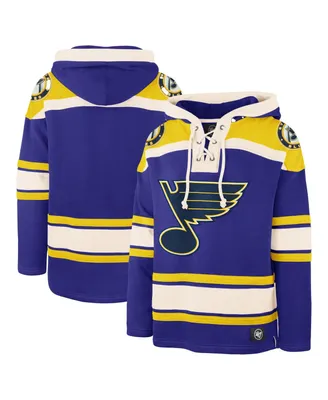 Men's '47 Brand Blue St. Louis Blues Superior Lacer Pullover Hoodie