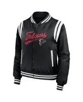 Women's Wear by Erin Andrews Black Atlanta Falcons Bomber Full-Zip Jacket