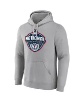 Men's Fanatics Gray UConn Huskies 2023 Ncaa Basketball National Champions Logo Pullover Hoodie