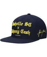 Men's Mitchell & Ness Navy Nashville Sc x Johnny Cash Snapback Adjustable Hat