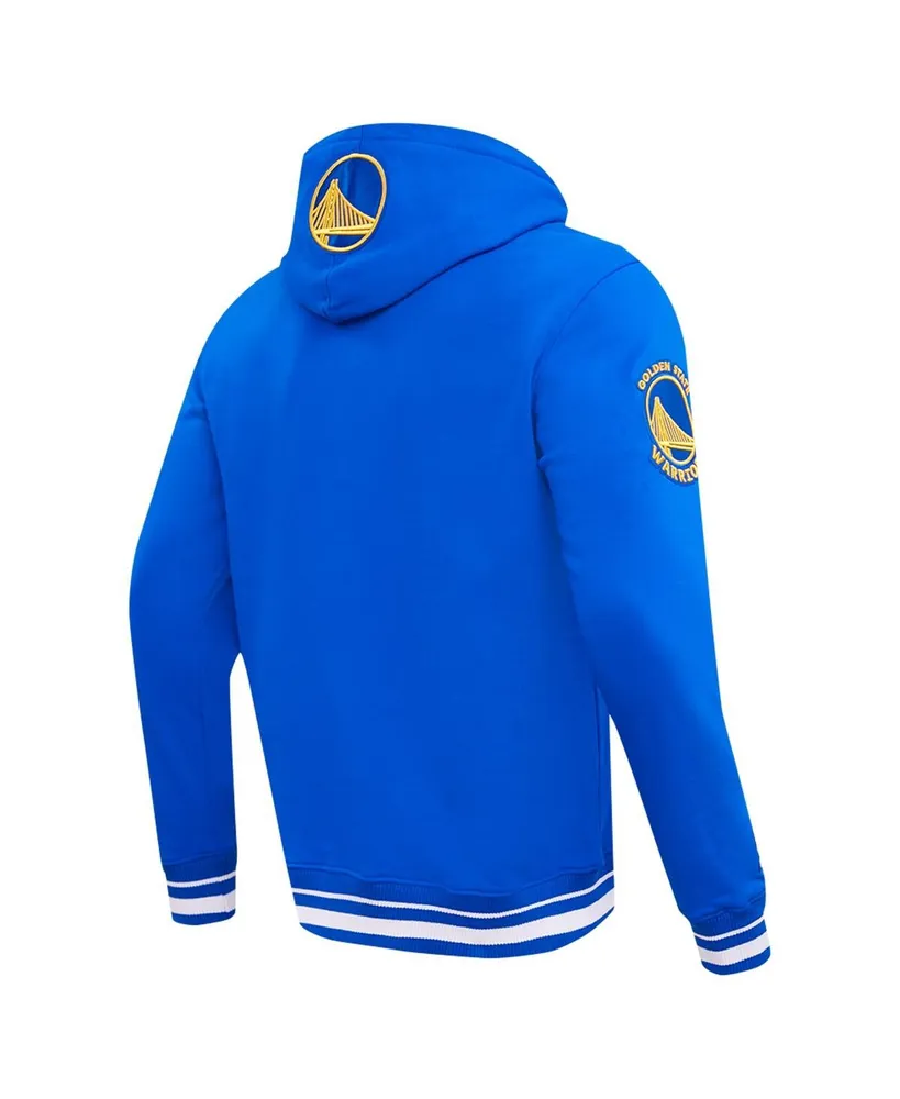 Men's Pro Standard Royal Golden State Warriors Script Tail Pullover Hoodie