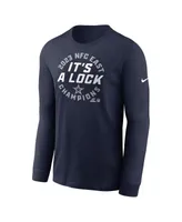 Men's Nike Navy Dallas Cowboys 2023 Nfc East Division Champions Locker Room Trophy Collection Long Sleeve T-shirt