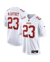 Men's Nike Christian McCaffrey Tundra White San Francisco 49ers Fashion Game Jersey