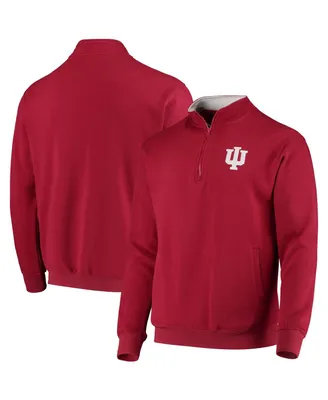 Men's Colosseum Crimson Indiana Hoosiers Tortugas Logo Quarter-Zip Jacket