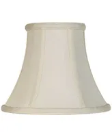 Hardback Bell Lamp Shade Cream Small 4.5" Top x 8.5" Bottom x 7" High Candelabra Clip-On Fitting - Springcrest