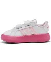 adidas Toddler Girls Grand Court 2.0 Disney Marie Fastening Strap Casual Sneakers from Finish Line