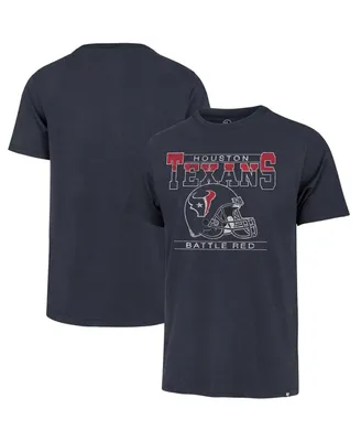 Men's '47 Brand Navy Distressed Houston Texans Gridiron Classics Time Lock Franklin T-shirt