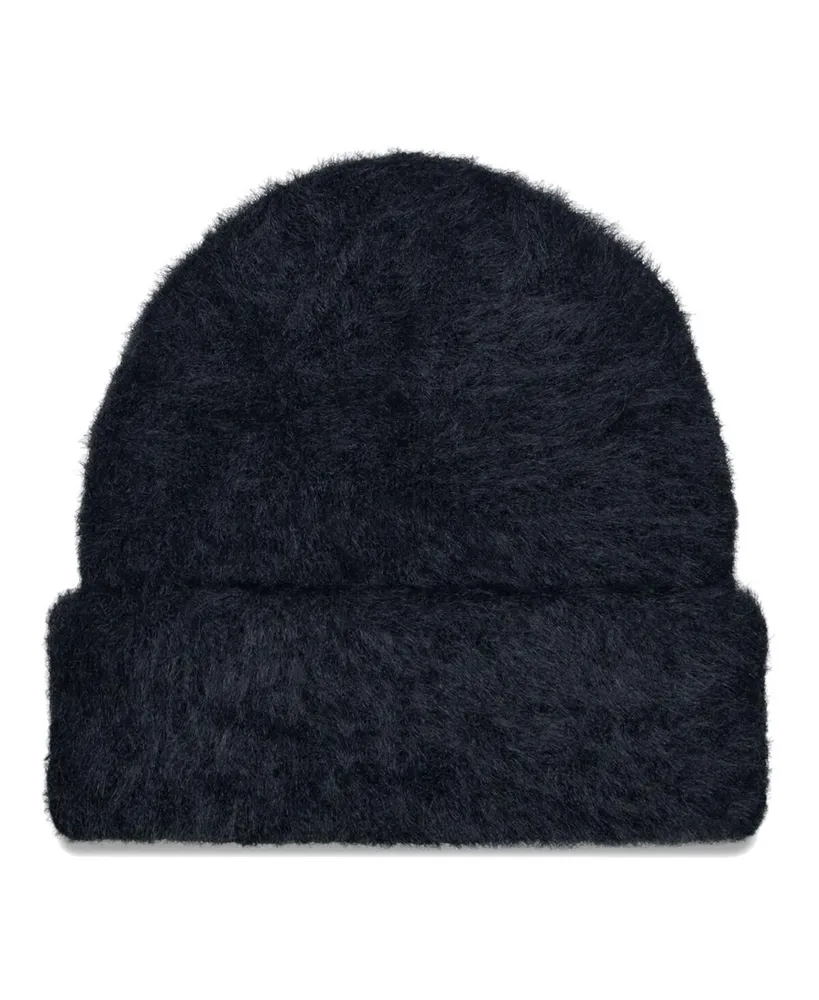 Women's New Era Black Green Bay Packers Fuzzy Cuffed Knit Hat