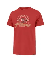 Men's '47 Brand Scarlet Distressed San Francisco 49ers Ringtone Franklin T-shirt