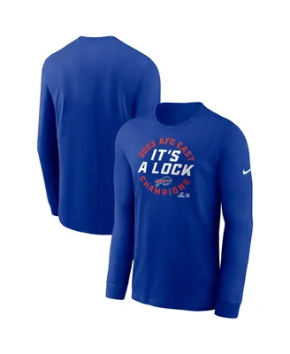 Men's Nike Royal Buffalo Bills 2023 Afc East Division Champions Locker Room Trophy Collection Long Sleeve T-shirt