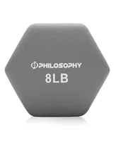 Philosophy Gym Neoprene Dumbbell Hexagon Hand Weights, 8 lb Pair - 16 lb Total
