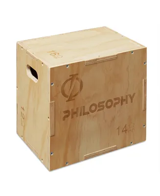 Philosophy Gym 3 in 1 Wood Plyometric Box