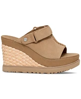 Ugg Women's Abbot Slingback Raffia-Wedge Sandals