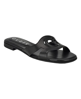 Guess Women's Ciella Logo One Band Slide Open Toe Sandals